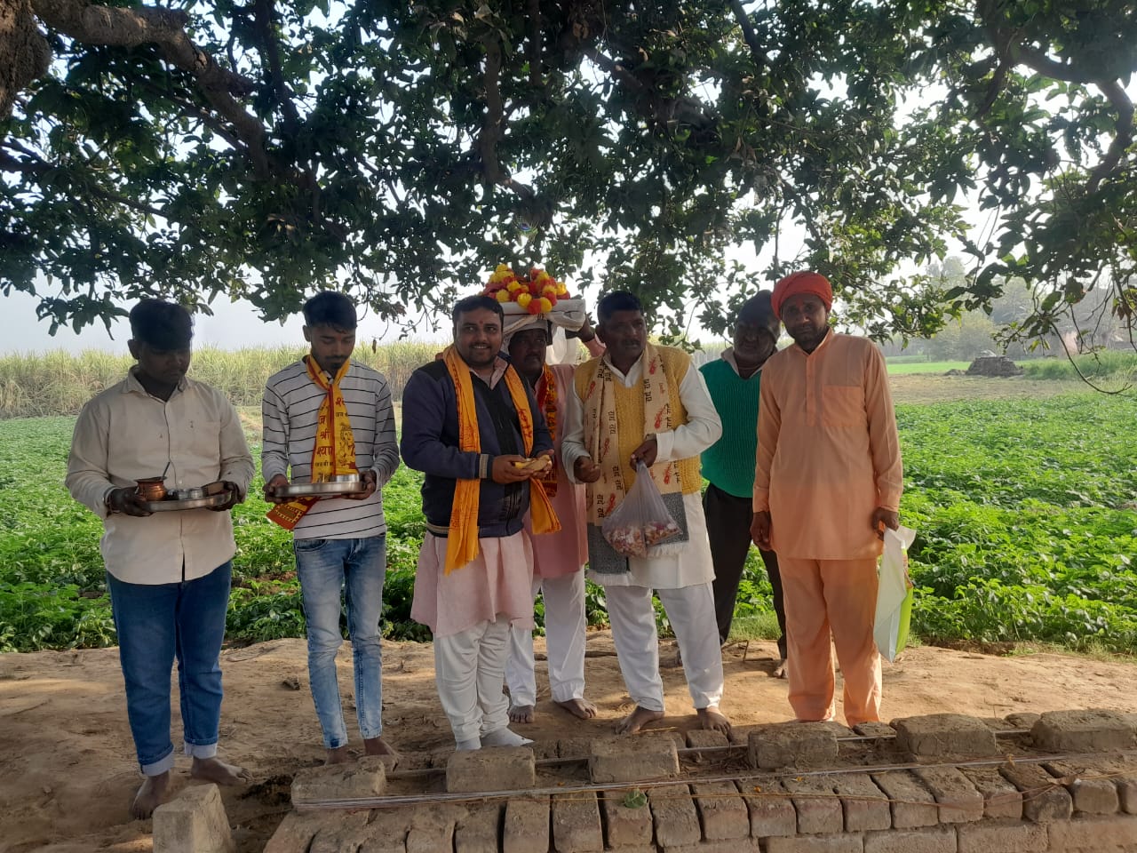 मंदिर की स्थापना <br>